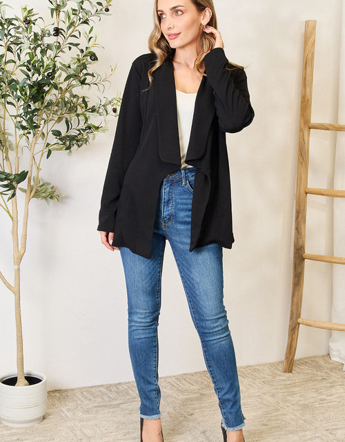 Load image into Gallery viewer, Heimish Full Size Open Front Long Sleeve Blazer
