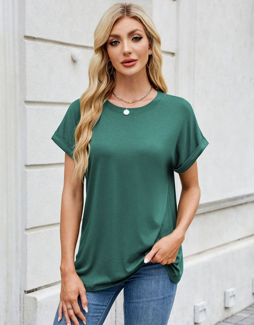 Load image into Gallery viewer, Florira Round Neck Short Sleeve T-Shirt
