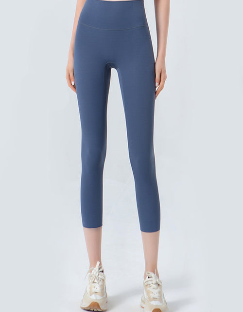 Load image into Gallery viewer, Wide Waistband Cropped Sports Leggings
