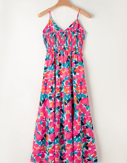 Load image into Gallery viewer, Printed V-Neck Maxi Cami Dress
