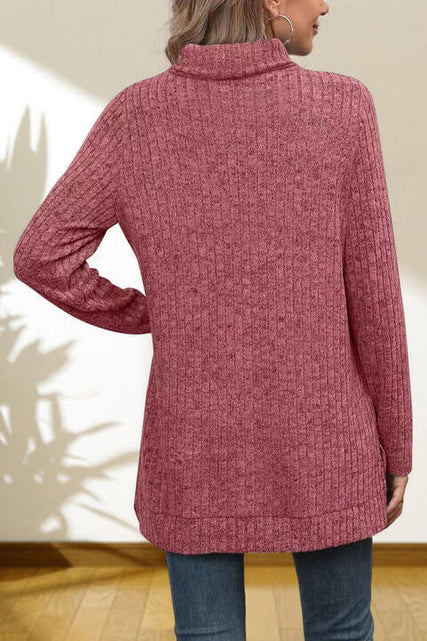 Load image into Gallery viewer, Turtleneck High Low Top
