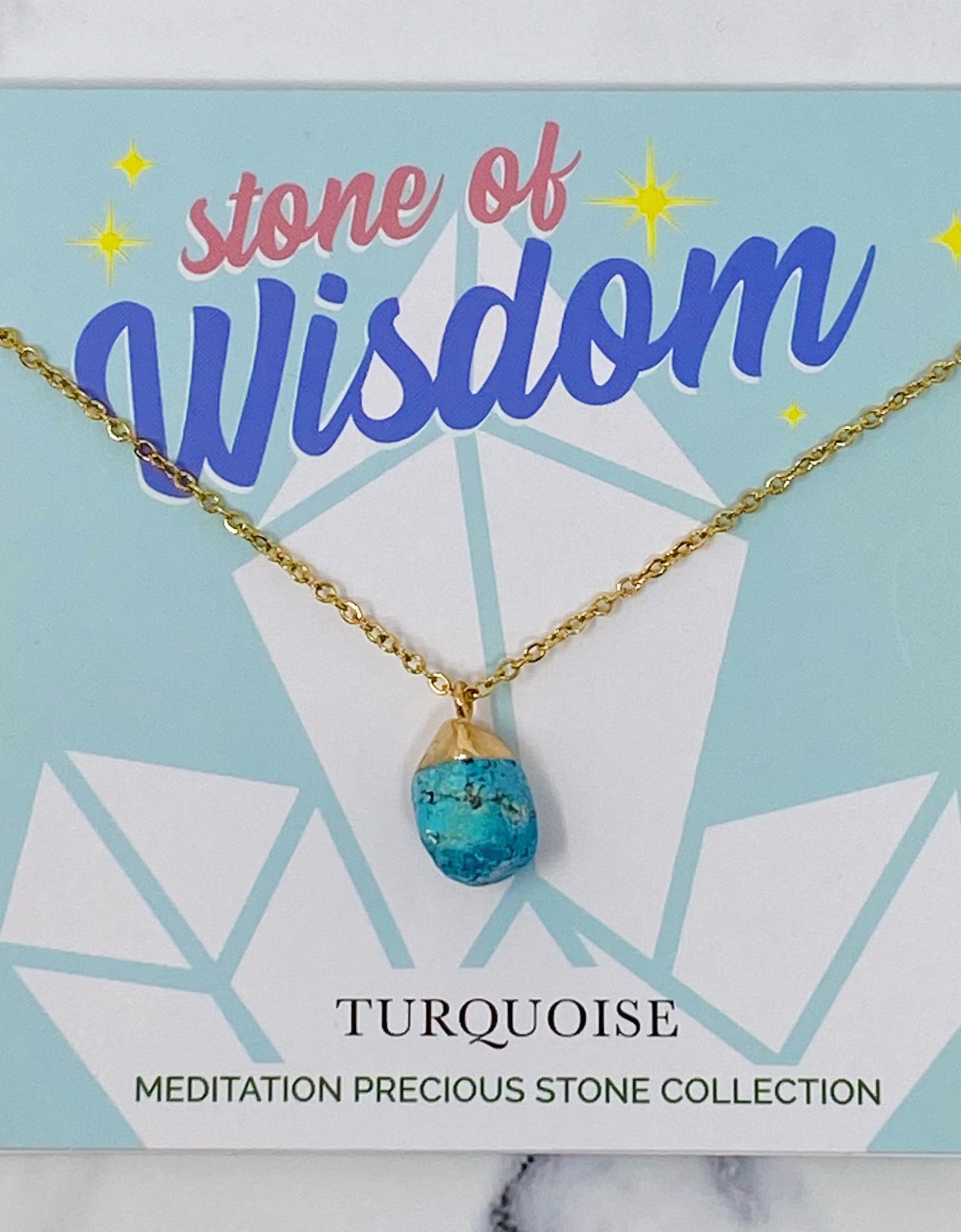 Meditation Semi-Precious Stone Pendant Necklace by Ellisonyoung.com