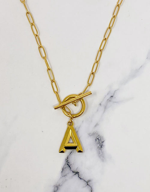 Load image into Gallery viewer, Modern Classic Initial Necklace by Ellisonyoung.com
