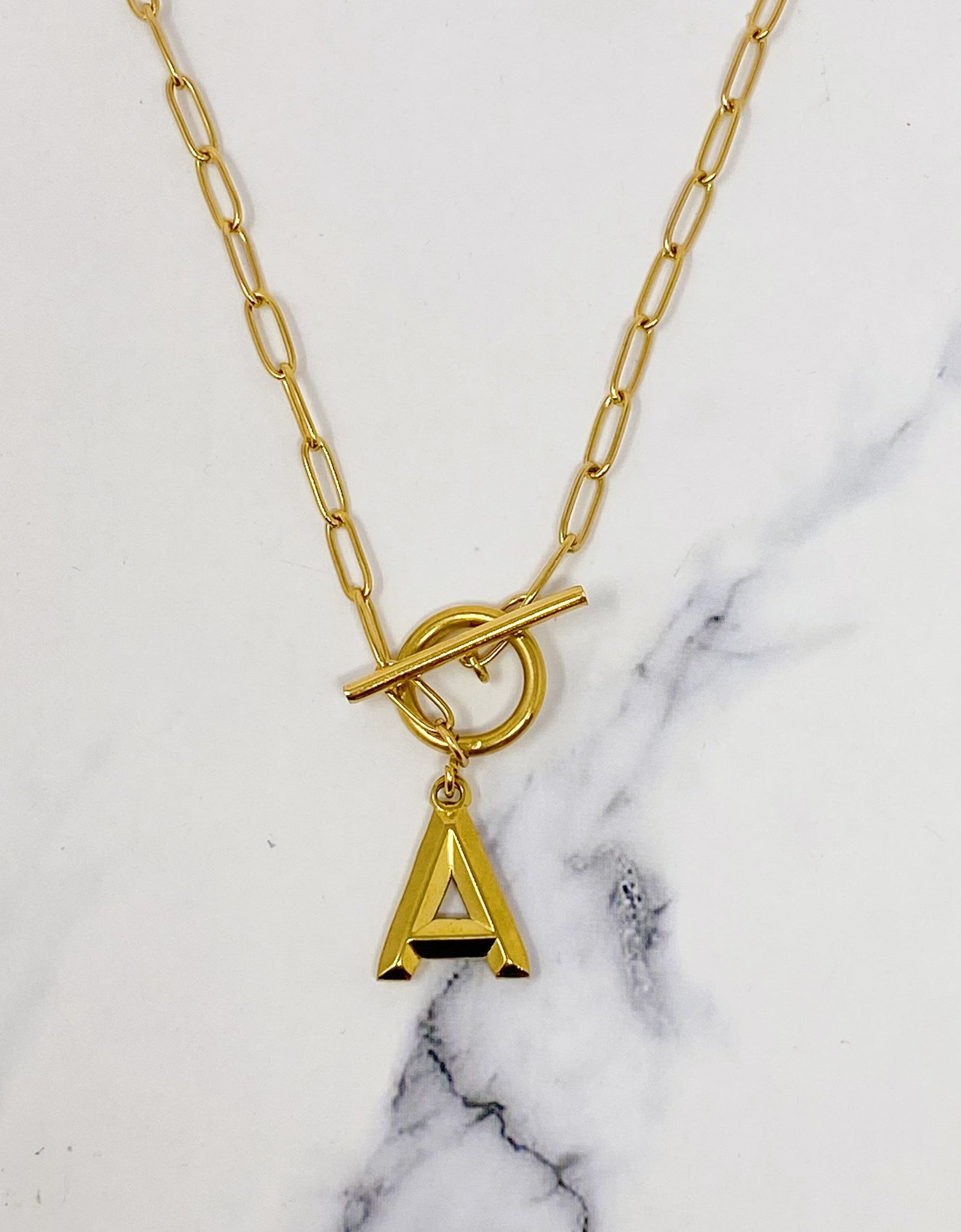 Modern Classic Initial Necklace by Ellisonyoung.com