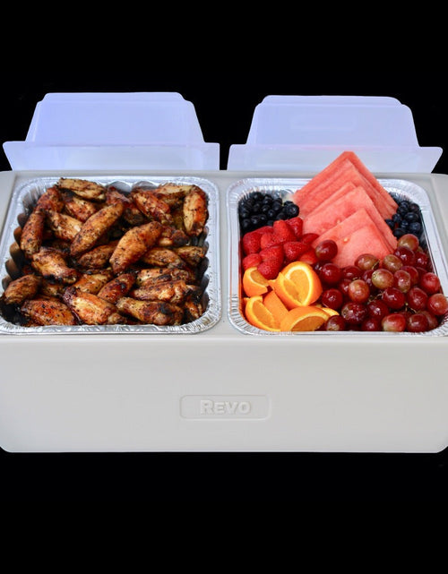 Load image into Gallery viewer, REVO Dubler HEAT | Flameless Chafer and Cooler | Pink Coral by REVO COOLERS, LLC
