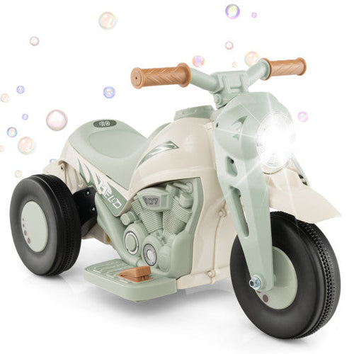Load image into Gallery viewer, 6V Kids Electric Ride on Motorcycle with Bubble Maker and Music-Beige
