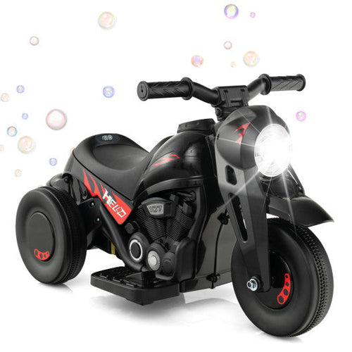 Load image into Gallery viewer, 6V Kids Electric Ride on Motorcycle with Bubble Maker and Music-Black
