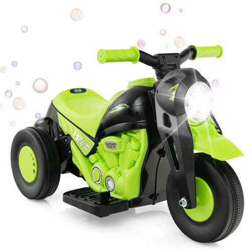 Load image into Gallery viewer, 6V Kids Electric Ride on Motorcycle with Bubble Maker and Music-Green
