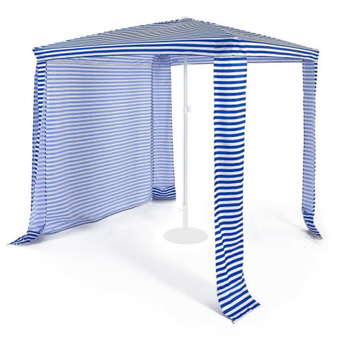 Load image into Gallery viewer, 6.6 x 6.6 Feet Foldable and Easy-Setup Beach Canopy With Carry Bag-Navy

