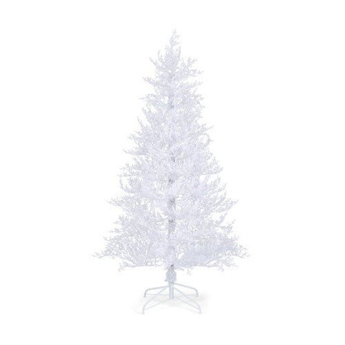 Load image into Gallery viewer, 6 Feet Artificial Xmas Tree with 383 PE Branch Tips and 300 LED Lights
