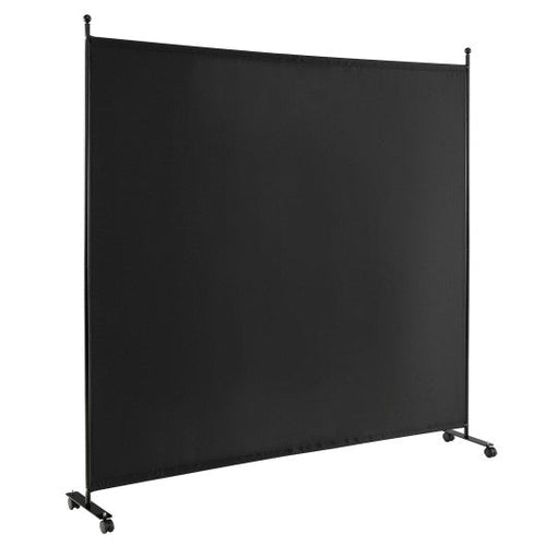 Load image into Gallery viewer, 6 Feet Single Panel Rolling Room Divider with Smooth Wheels
