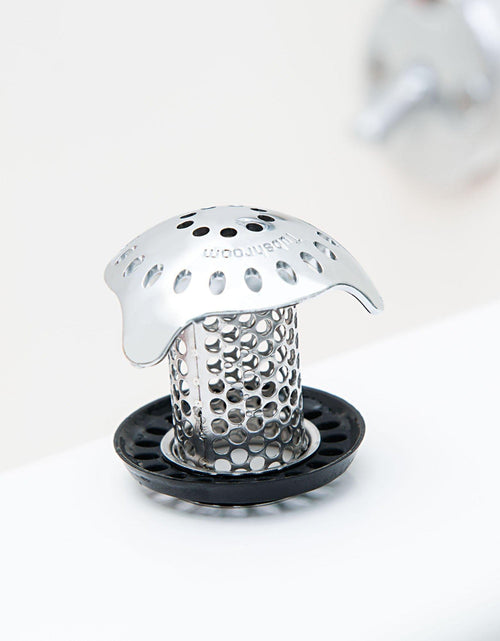 Load image into Gallery viewer, TubShroom Ultra (Stainless) Plus StopShroom® Plug Combo for Tub Drains by TubShroom.com
