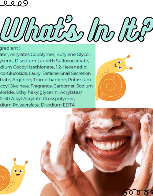 Load image into Gallery viewer, Snail Mucin Face Wash by Rosie Claire Cosmetics

