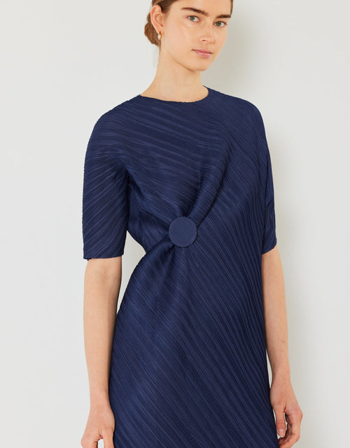 Load image into Gallery viewer, Marina West Swim Pleated Dolman Sleeve Dress
