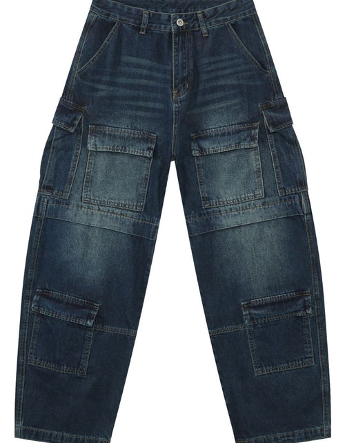Load image into Gallery viewer, Men's Mid Rise Jeans with Cargo Pockets
