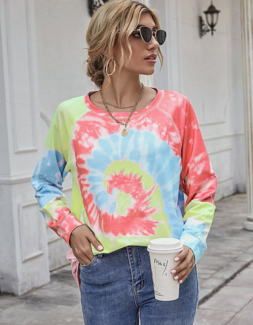 Load image into Gallery viewer, Ivy Lane Printed Round Neck Raglan Sleeve Tee
