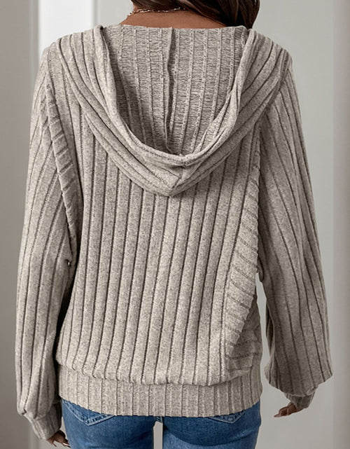 Load image into Gallery viewer, Perfee Drawstring Long Sleeve Hoodie
