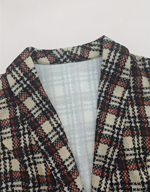 Load image into Gallery viewer, Plaid Button Up Collared Neck Vest
