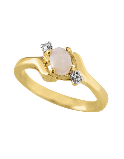 Load image into Gallery viewer, Vintage Ring Sapphire &amp; Clear Austrian Crystals 18k White Gold Electroplated September Birthstone by PVD Vintage Jewelry
