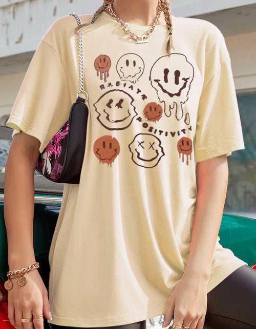 Load image into Gallery viewer, Graphic Round Neck Half Sleeve T-Shirt
