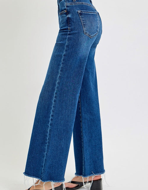 Load image into Gallery viewer, RISEN Tummy Control High Rise Wide Leg Jeans
