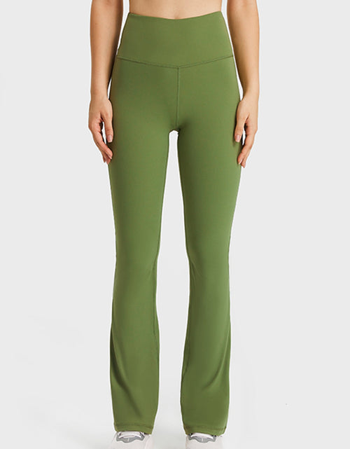 Load image into Gallery viewer, Millennia Elastic Waist Flare Yoga Pants

