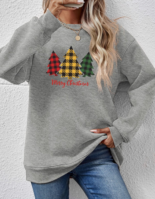 Load image into Gallery viewer, MERRY CHRISTMAS Dropped Shoulder Sweatshirt
