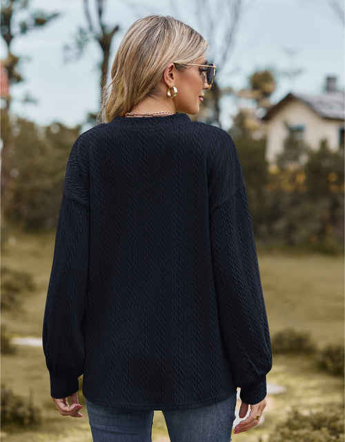 Load image into Gallery viewer, V-Neck Dropped Shoulder Blouse
