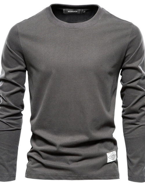 Load image into Gallery viewer, Men's Round Neck Long Sleeve T-Shirt
