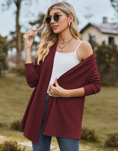 Load image into Gallery viewer, Open Front Long Sleeve Cardigan
