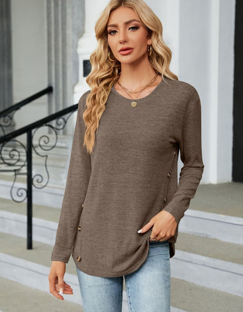 Load image into Gallery viewer, Round Neck Long Sleeve T-Shirt
