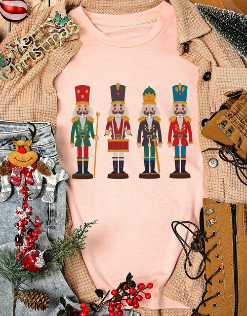 Load image into Gallery viewer, Nutcracker Round Neck Short Sleeve T-Shirt
