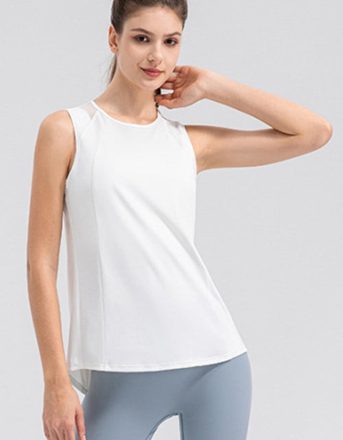 Load image into Gallery viewer, Round Neck Wide strap Active Tank
