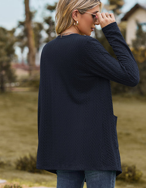 Load image into Gallery viewer, Open Front Long Sleeve Cardigan
