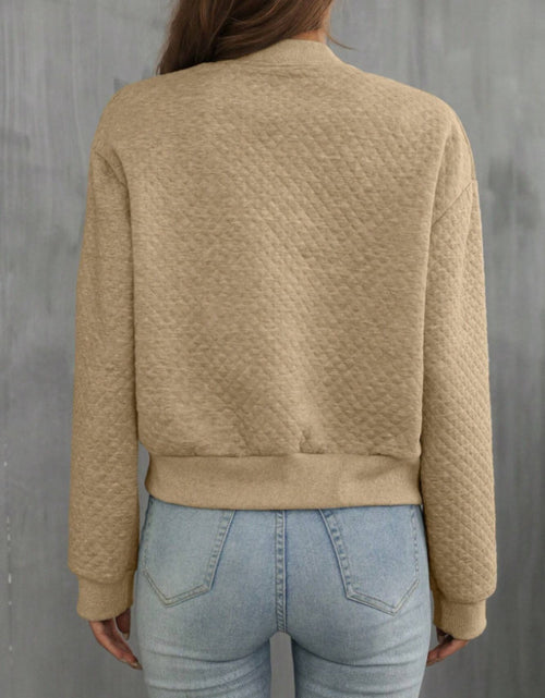 Load image into Gallery viewer, Zip Up Long Sleeve Jacket

