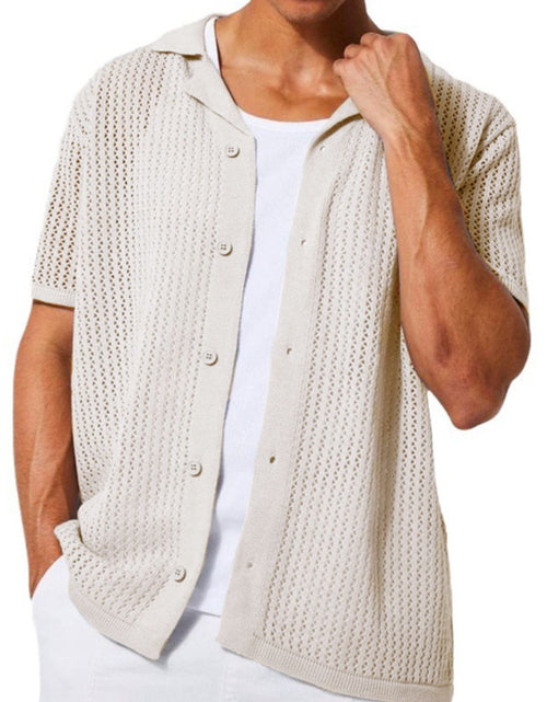 Load image into Gallery viewer, Men's Full Size Button Down Short Sleeve Shirt Plus Size
