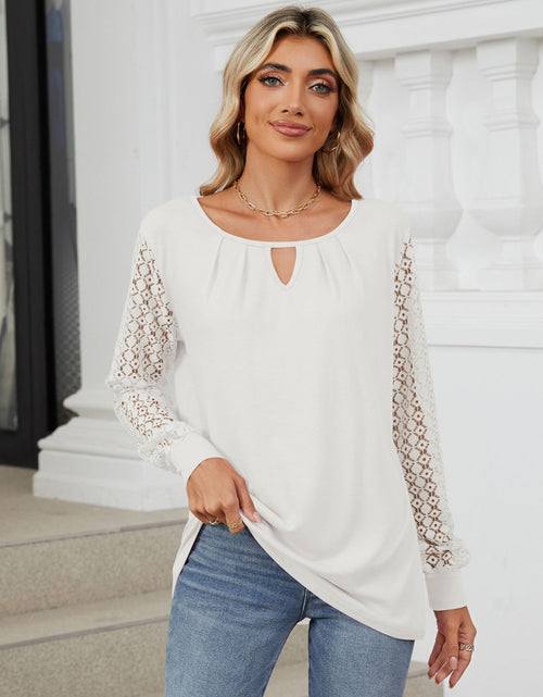 Load image into Gallery viewer, Cutout Round Neck Long Sleeve T-Shirt
