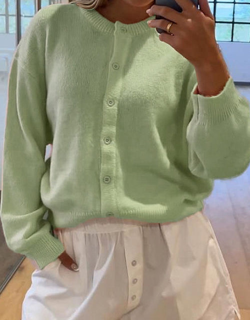 Load image into Gallery viewer, Button Down Long Sleeve Cardigan

