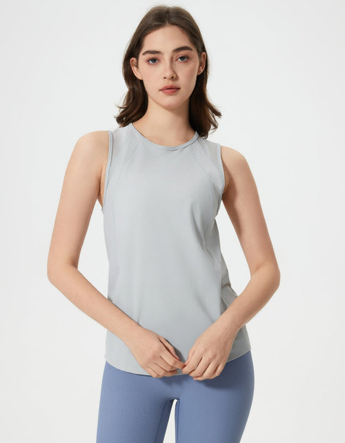 Load image into Gallery viewer, Millennia Cutout Back Round Neck Active Tank
