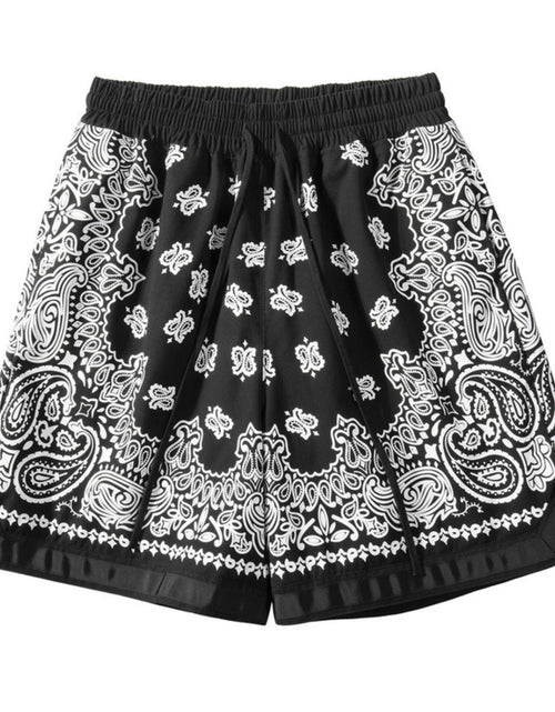 Load image into Gallery viewer, Men's Drawstring Printed Shorts with Pockets
