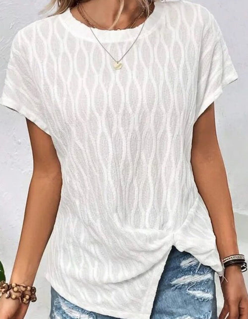 Load image into Gallery viewer, Full Size Round Neck Short Sleeve T-Shirt
