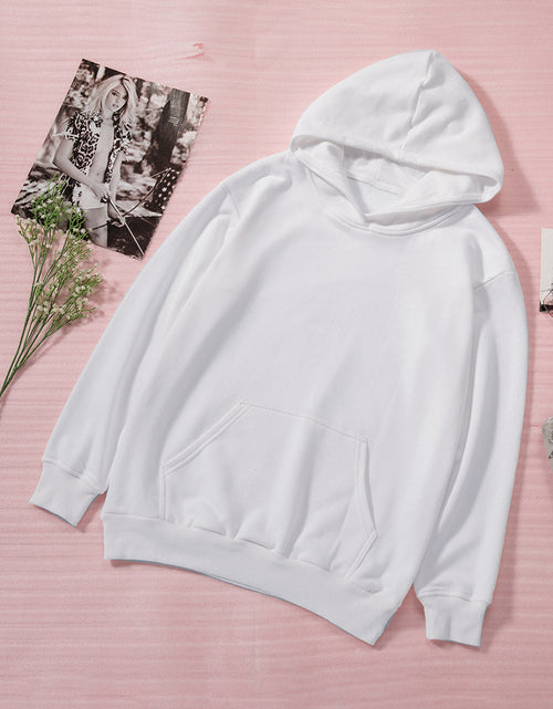 Load image into Gallery viewer, Dropped Shoulder Kangaroo Pocket Hoodie
