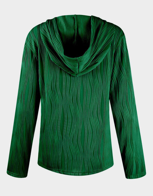 Load image into Gallery viewer, Textured Long Sleeve Hoodie
