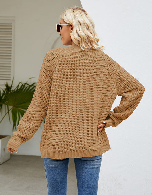 Load image into Gallery viewer, Open Front Long Sleeve Cardigan with Pockets
