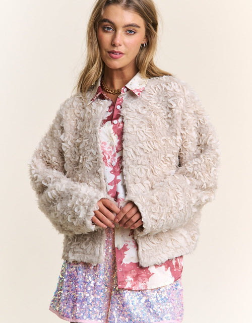 Load image into Gallery viewer, J.NNA Mixed Fabric Chic Jacket
