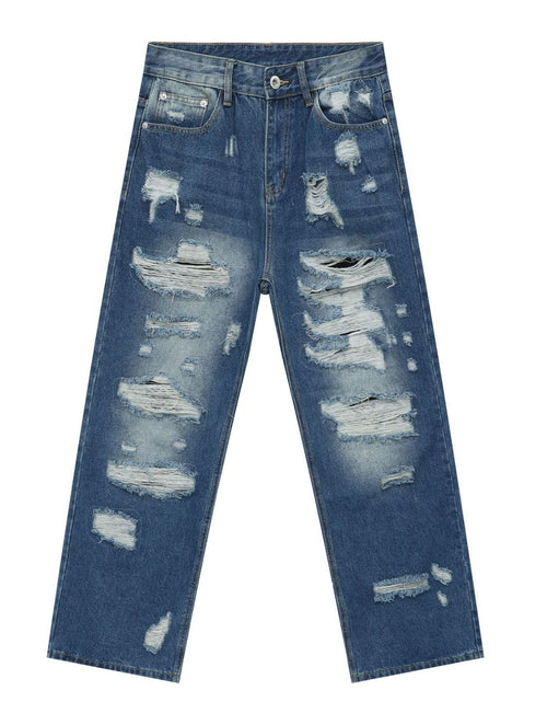 Load image into Gallery viewer, Men's Distressed Jeans with Pockets
