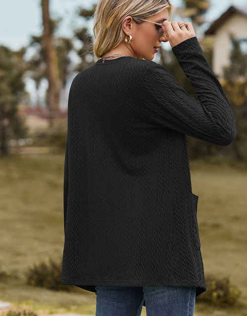 Load image into Gallery viewer, Open Front Long Sleeve Cardigan
