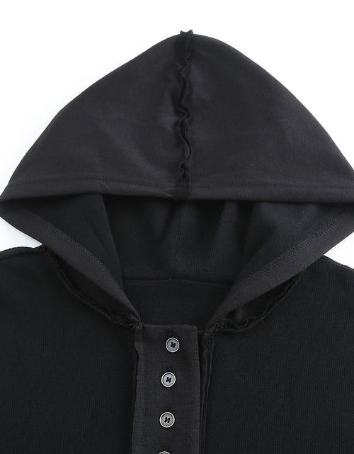 Load image into Gallery viewer, Exposed Seam Long Sleeve Hoodie
