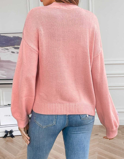 Load image into Gallery viewer, Floral Long Sleeve Open Front Cardigan

