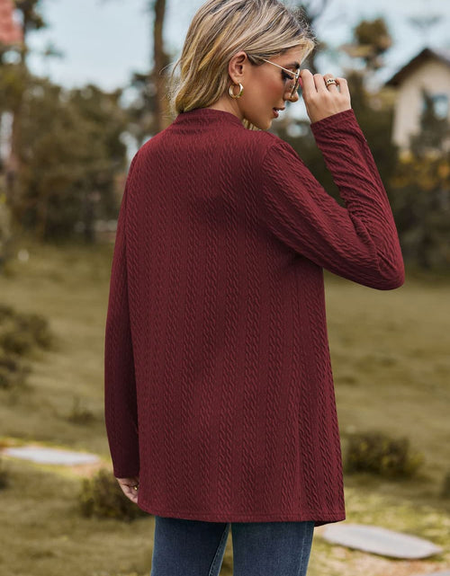 Load image into Gallery viewer, Open Front Long Sleeve Cardigan
